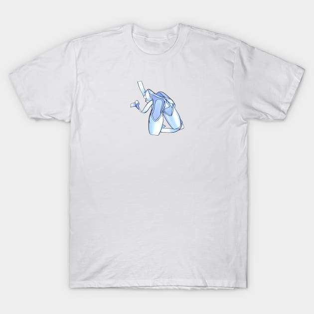 Blue pointe shoes T-Shirt by Kuchinska design